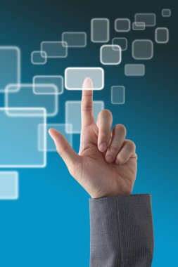 elle itme düğmesini