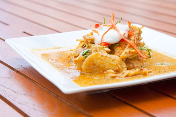 Thailändisches Huhn rotes Curry — Stockfoto