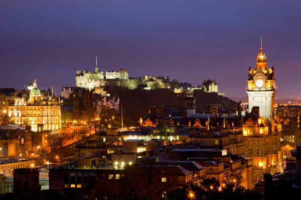 Edimburgo scotland crepúsculo — Fotografia de Stock