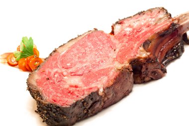 Roasted Wagyu beef steak clipart