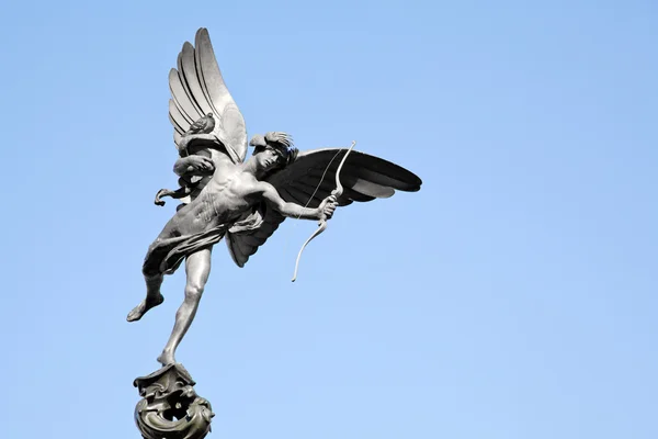 Estátua de Eros Piccadilly Londres — Fotografia de Stock