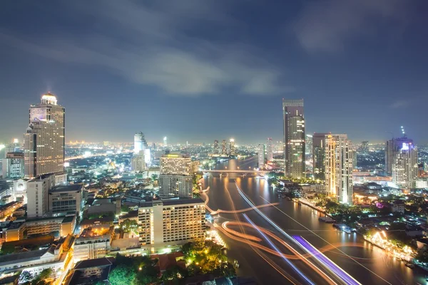 Flyg bangkok skyline — Stockfoto