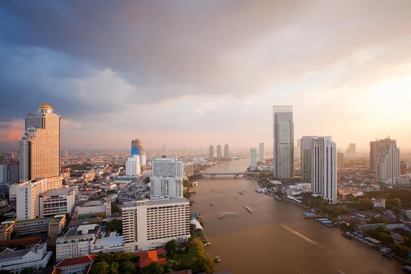 Bangkok Skyline tramonto — Foto Stock