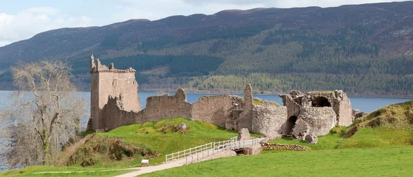 Urquhart Castelo Ruína Panorama — Fotografia de Stock