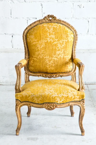 Luxe Canapé jaune Fauteuil — Photo