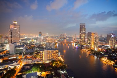 bangkok Skyline havadan görünümü
