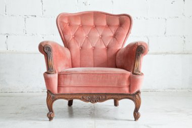 Pink Armchair sofa clipart