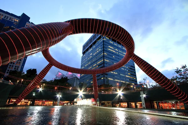 Сингапурский фонтан богатства — стоковое фото