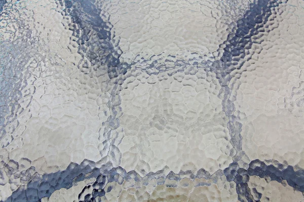 Texture transparente et transparente de la surface du mur en verre blanc — Photo