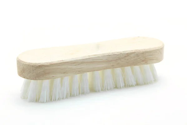 Wooden cleaning scrub brush — Stock Photo, Image