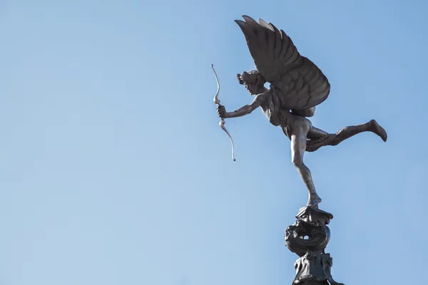 Eros cupid standbeeld Londen — Stockfoto