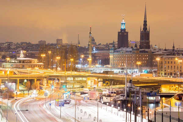 Stockholm noc — Stock fotografie