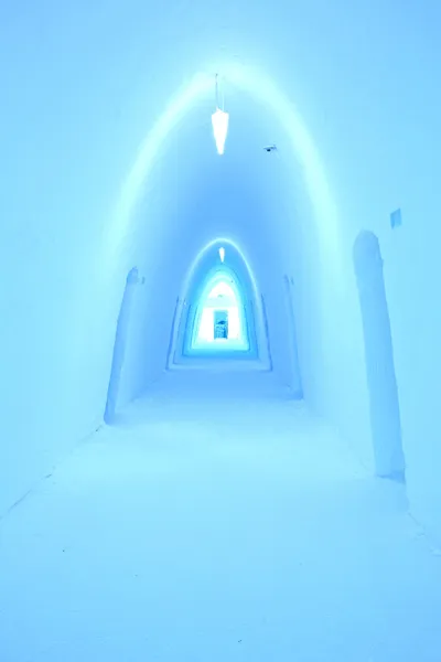 Buz otel koridor — Stok fotoğraf