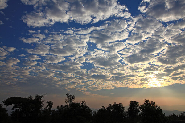 Beautifil sunrise with cloudscape