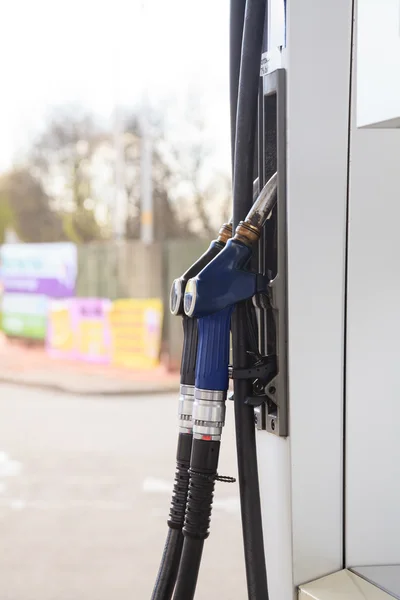 Gas pump nozzles — Stock Photo, Image