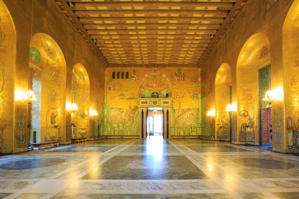 Stockholm cityhall ballroom — Stock Photo, Image