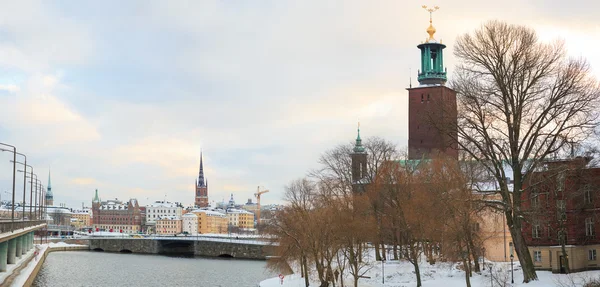 Ayuntamiento de Panorama Suecia — Foto de Stock