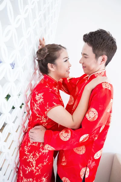 Jovens casais chineses felizes — Fotografia de Stock