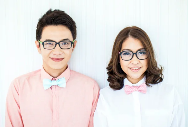 Couples in living room — Stock Photo, Image