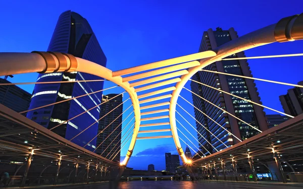 Bangkok downtown at dusk — Stock Photo, Image