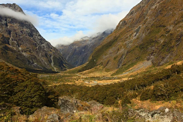 Mountain Landscape at the Milford Sound — Stock Photo, Image