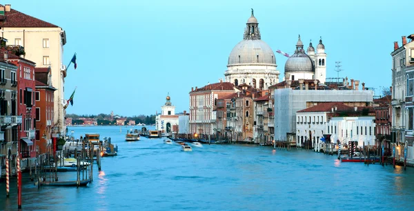 Panorama van grand canal Venetië — Stockfoto