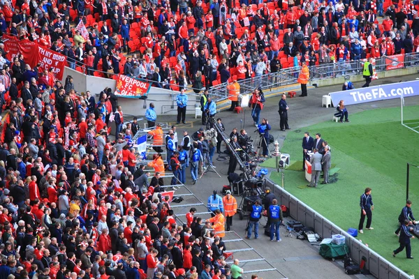 Liverpool vs everton fa Cupu semi final 2012 — Stock fotografie