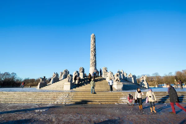 Rzeźby w Vigeland Park — Zdjęcie stockowe