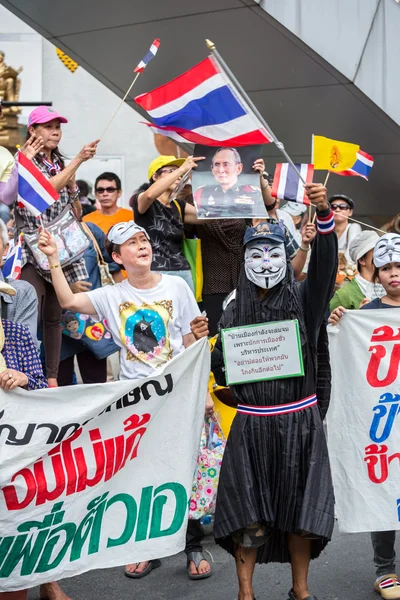 Guy Fawkes anti corruption in Thailand — Stock Photo, Image