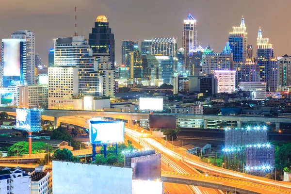 Bangkok şehir merkezi ve Otoban — Stok fotoğraf