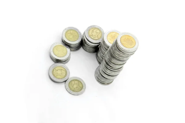 Stair of coins wealth — Stock Photo, Image