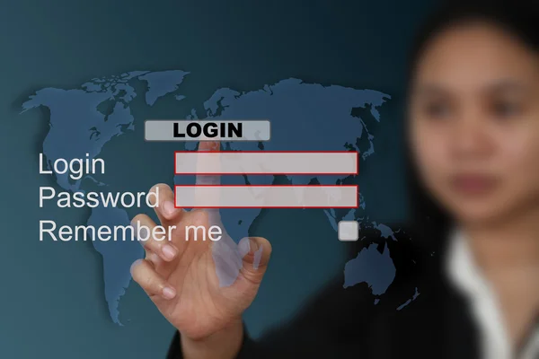 World System login — Stock Photo, Image