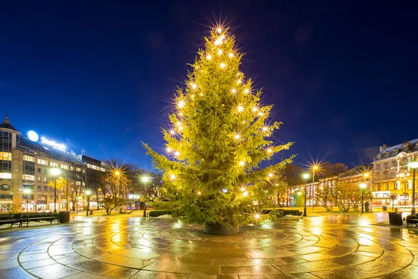 Árbol de Navidad luz —  Fotos de Stock