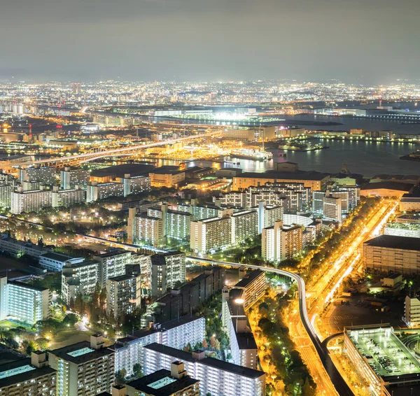 Osaka natt — Stockfoto