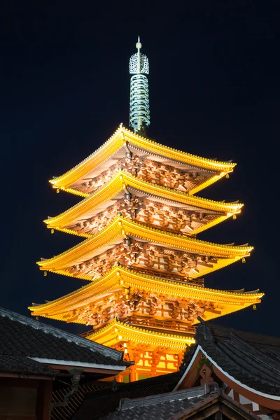 Senjoji ναό στο Τόκιο της Ιαπωνίας — Φωτογραφία Αρχείου