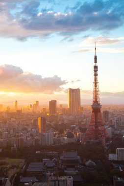 Tokyo tower günbatımı