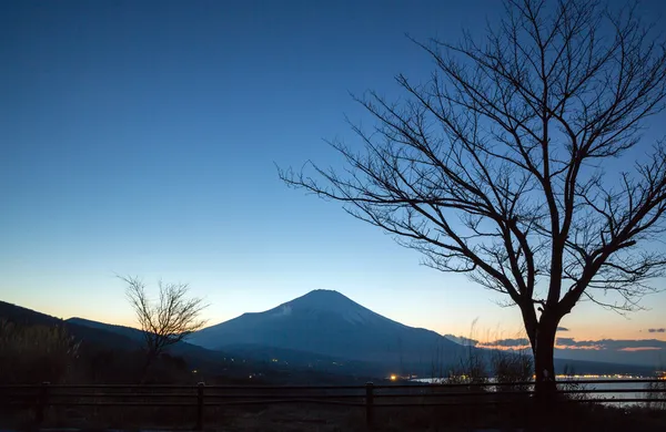 Sonnenuntergang am Fuji-Berg — Stockfoto