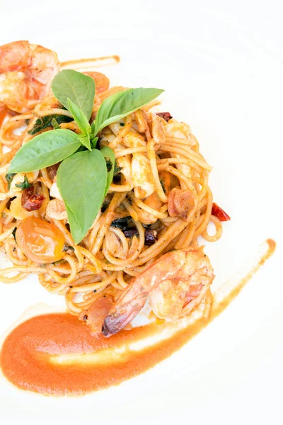 Seafood Spaghetti — Stock Photo, Image