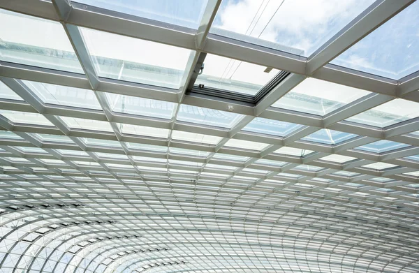 Telhado de vidro interior — Fotografia de Stock