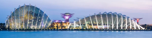 Panorama Singapore Garden sulla baia — Foto Stock