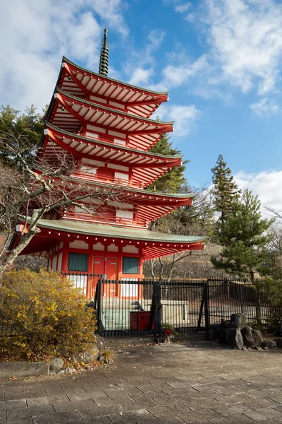 Shureito pagoda fuji mountain Japan — Stock Photo, Image