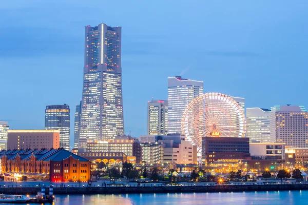 Yokohama al anochecer — Foto de Stock
