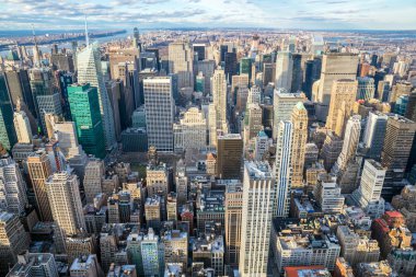 New york şehir manzarası hava