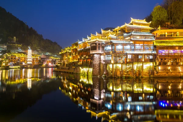 Čína starověké město Fenghuang — Stock fotografie