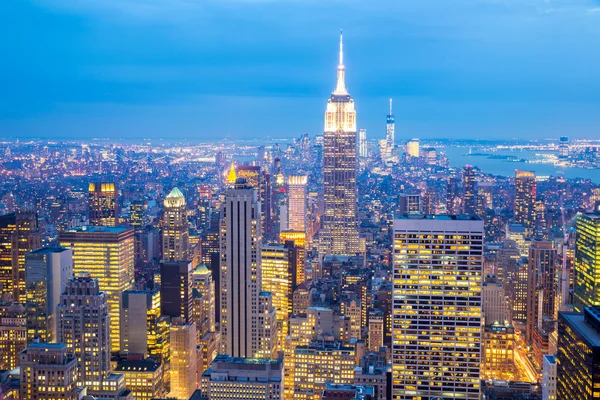 Skyline von New York City — Stockfoto