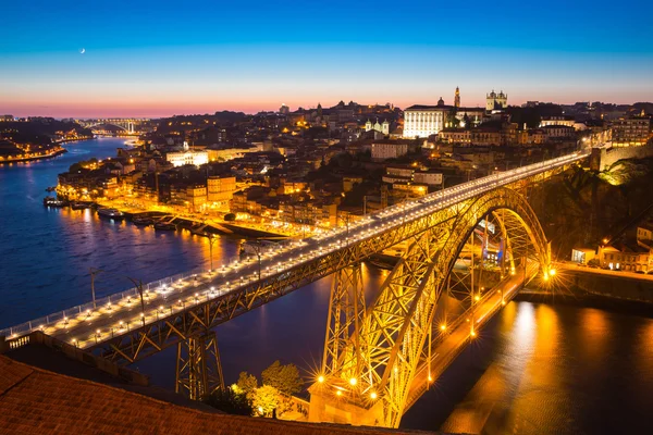 Dom Luiz puente al atardecer — Foto de Stock