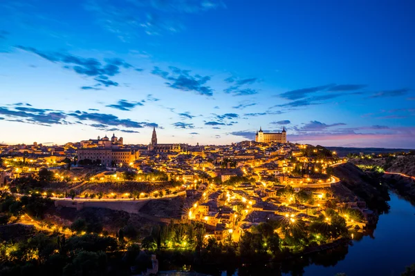 Toledo Cityscape at dusk — Stock Photo, Image