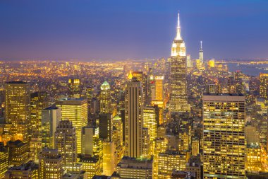 New York şehrinin silüeti
