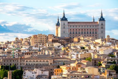 Toledo cityscape İspanya