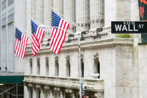 Wall street sign — Stock Photo, Image